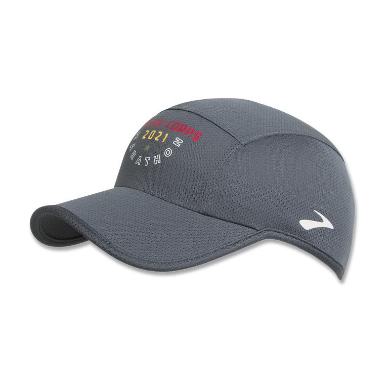 Brooks MCM21 Tempo Running Hat - Men's - Asphalt/MCM 21/DarkGey (81426-NUTC)